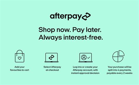 Buy Now Pay Later with Afterpay.
